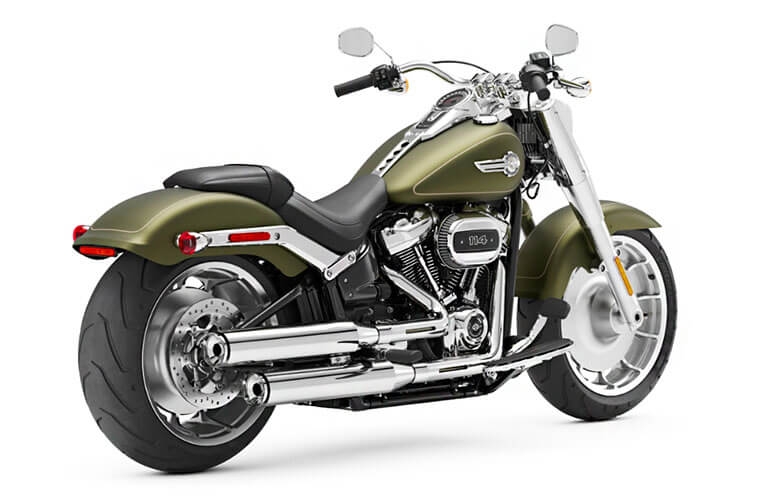 Harley Davidson Fat Boy 2022 color green denim